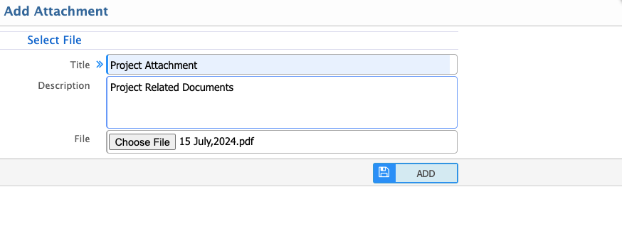 Add Attachment